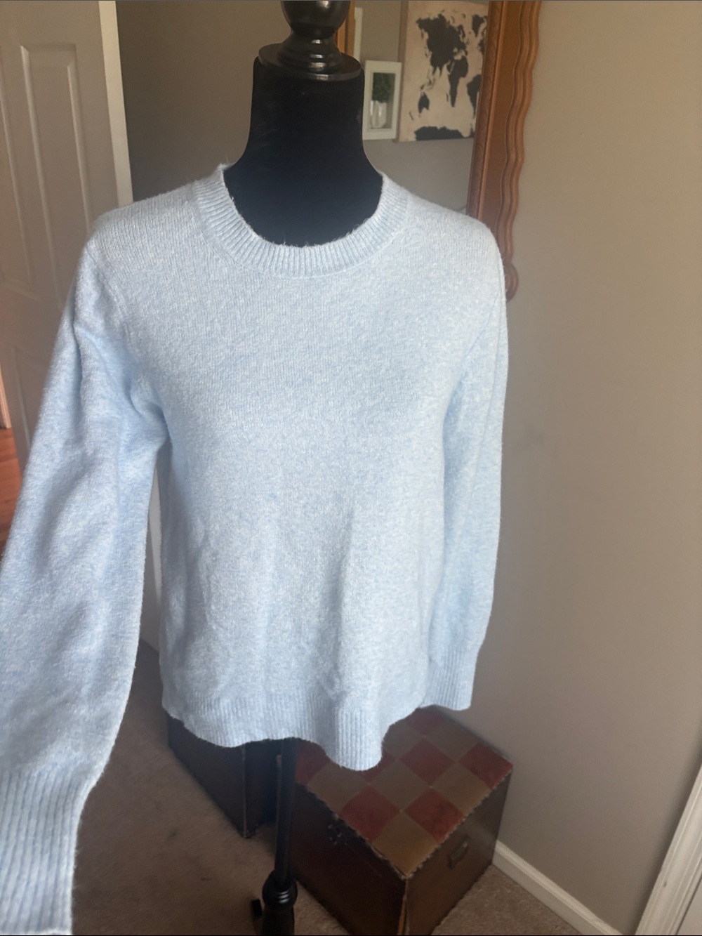 J. Crew Pale Blue Crewneck Sweater - Picture 5 of 12